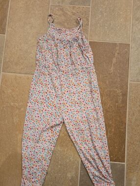 Posh Peanut Pink Floral Elastic Waist Romper